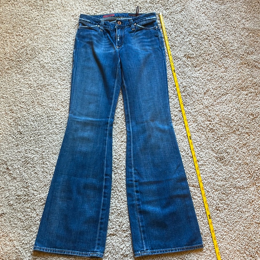 AG women’s flare jeans. 26 regular low rise